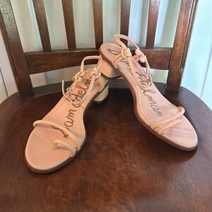 Sam Edelman peach toe ring sandals; 8.5